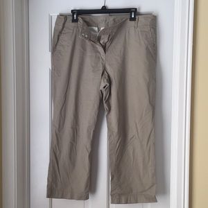 Ann Taylor Loft cropped khakis